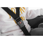 Detská sedačka Elibas pod sedlo - tmavosivá